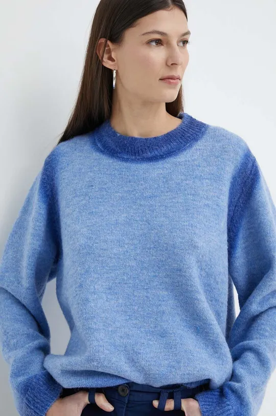 niebieski Résumé sweter z domieszką wełny AdinaRS Damski