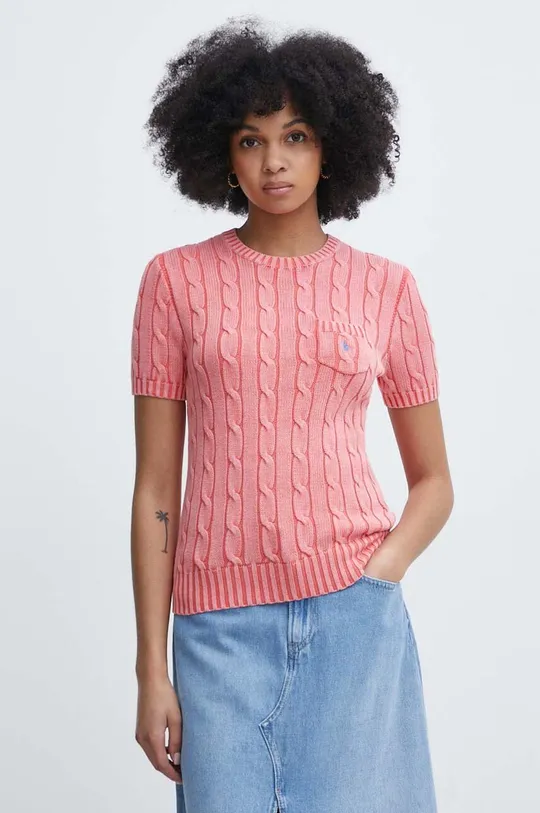 rózsaszín Polo Ralph Lauren pamut pulóver Női