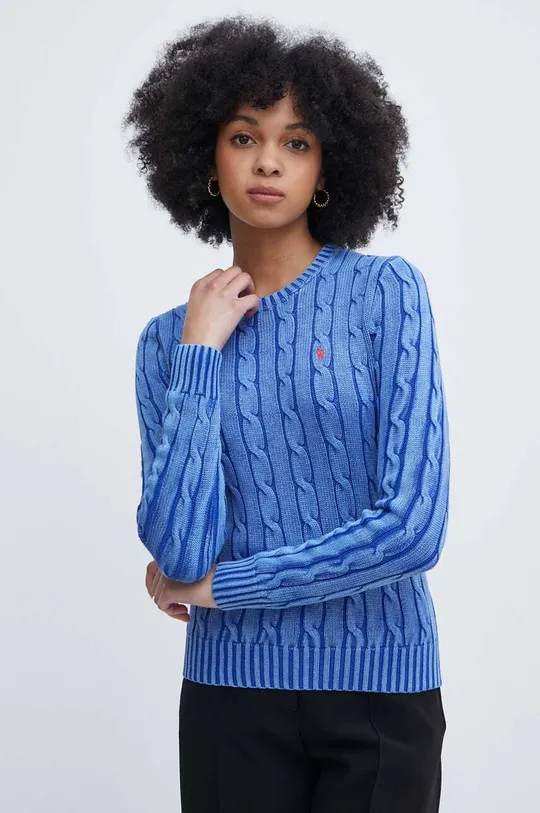 kék Polo Ralph Lauren pamut pulóver Női
