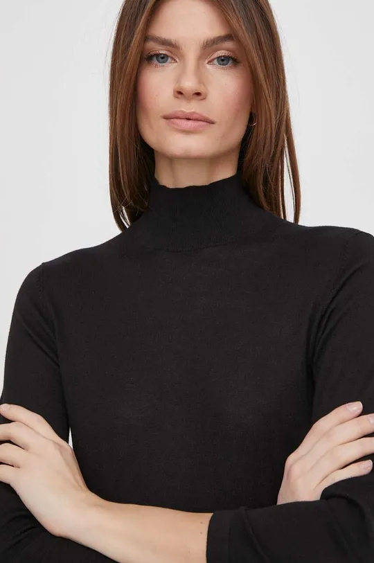 μαύρο Ένα πουλόβερ σε μείγμα μεταξιού Sisley Γυναικεία