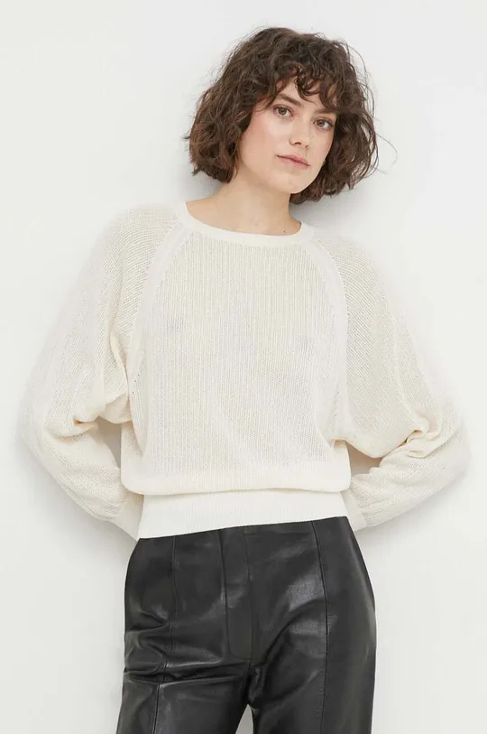 beżowy Sisley sweter