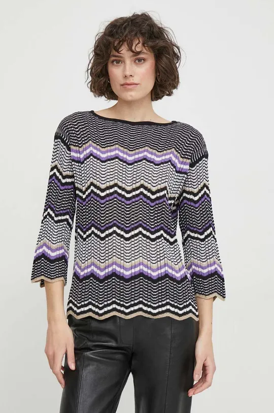 többszínű Sisley pulóver