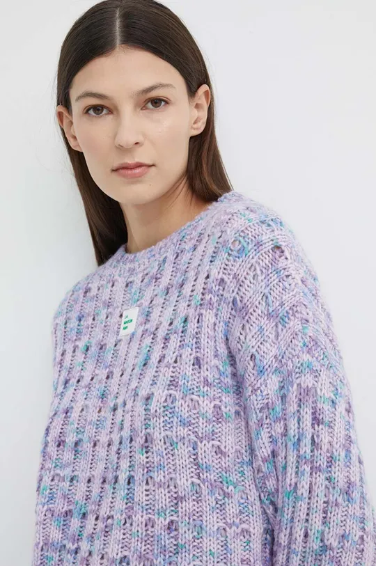 фіолетовий Вовняний светр American Vintage PULL ML COL ROND