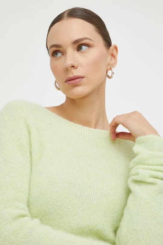 zöld American Vintage gyapjúkeverék pulóver