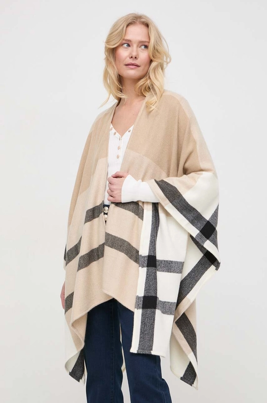 Morgan poncho beige