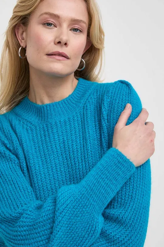 niebieski Morgan sweter z domieszką wełny MINA