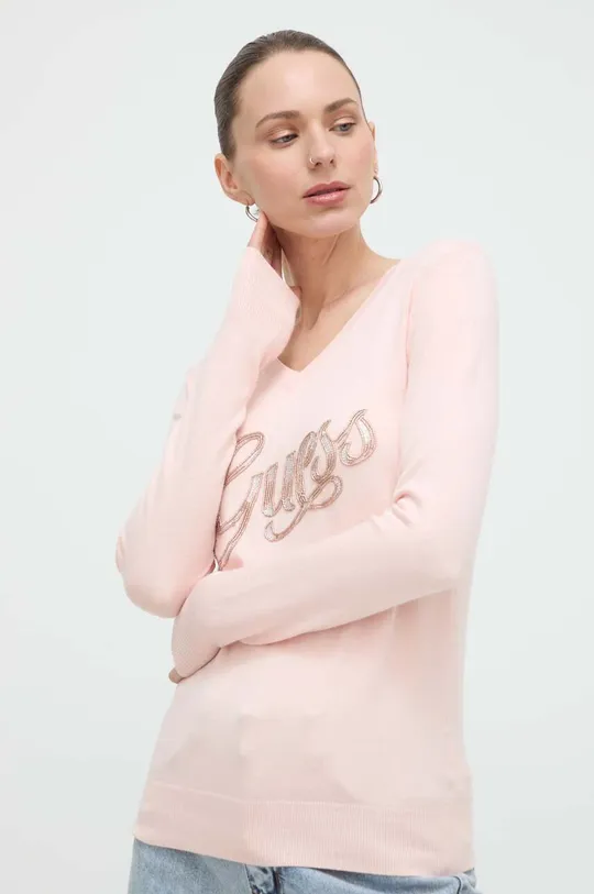 rosa Guess maglione Donna