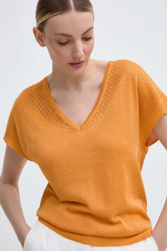pomarańczowy Morgan t-shirt MFIRENZ Damski