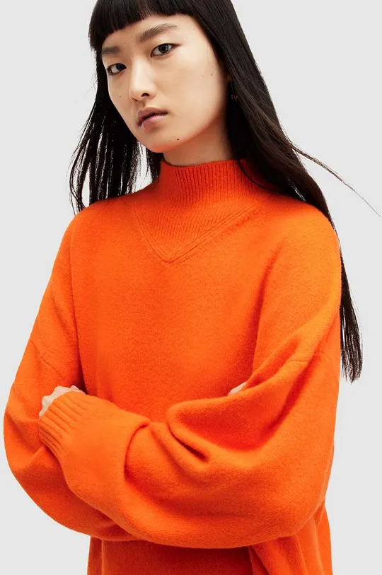 AllSaints sweter ASHA pomarańczowy