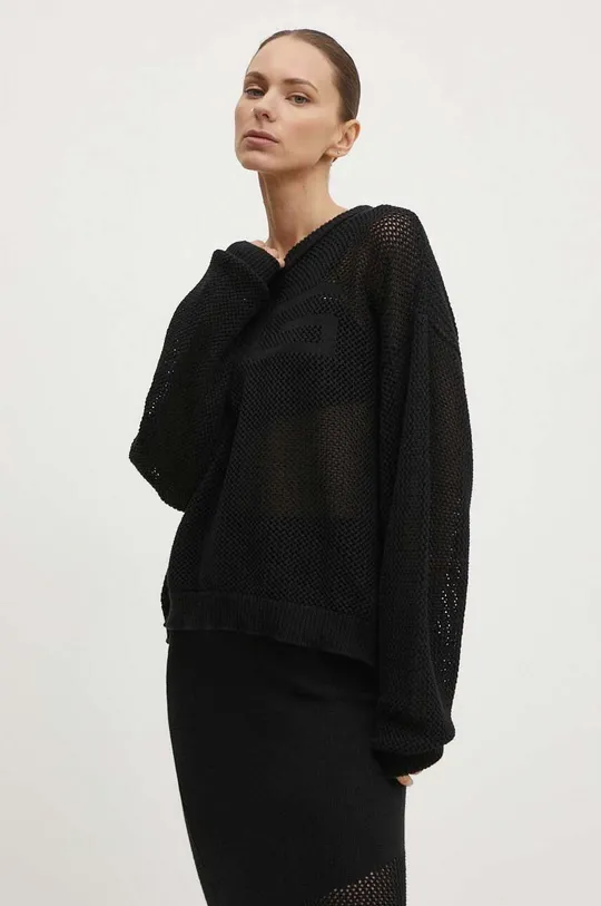 μαύρο Βαμβακερό πουλόβερ Gestuz Γυναικεία