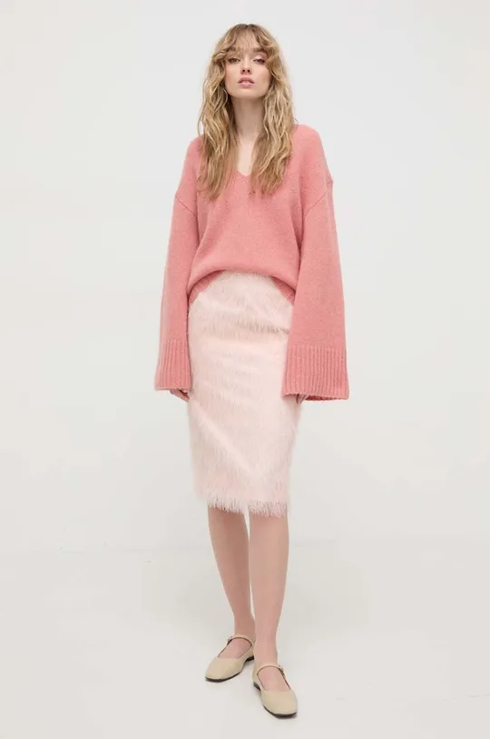 ροζ Μάλλινο πουλόβερ By Malene Birger Γυναικεία