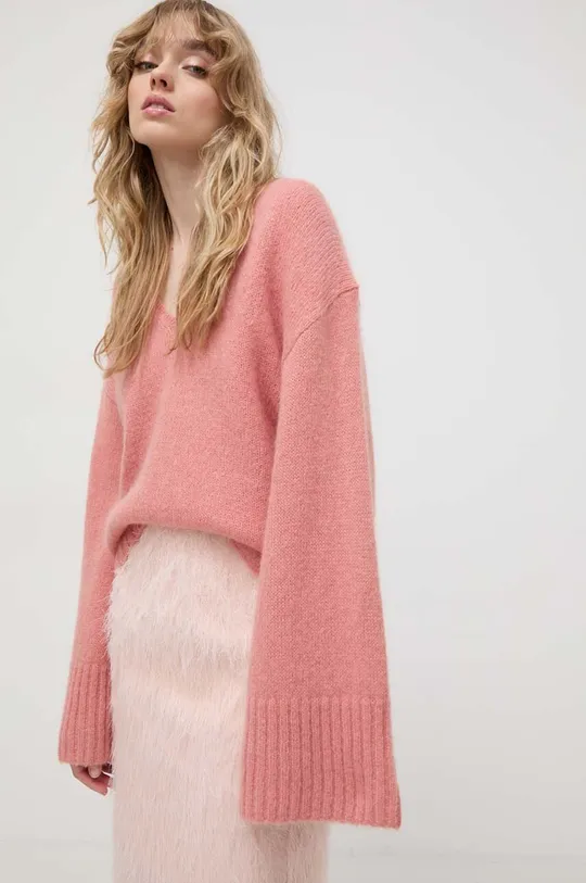 ružová Vlnený sveter By Malene Birger