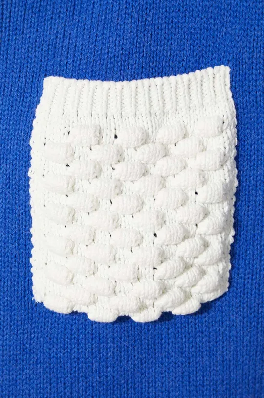 JW Anderson sweter wełniany Textured Patch Pocket Turtleneck Jumper