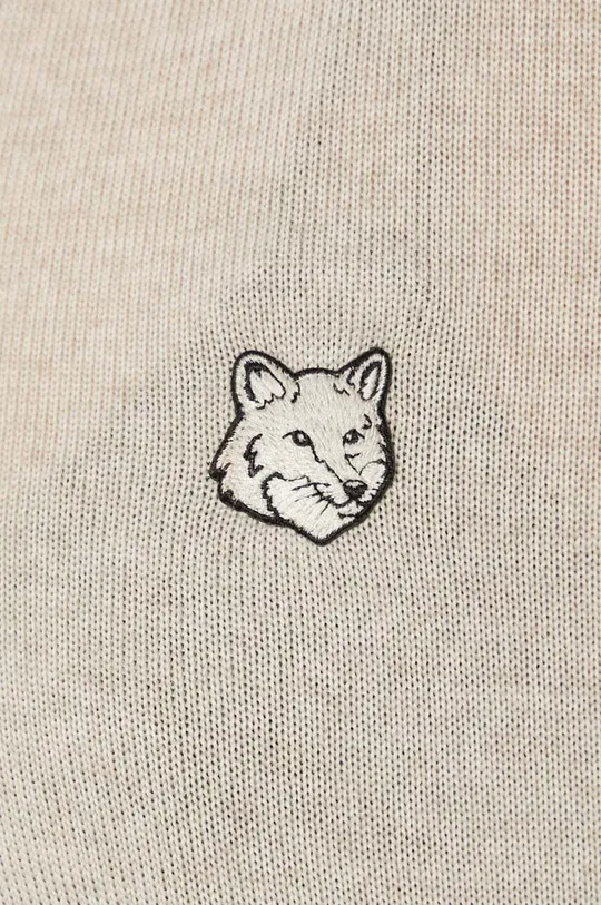 Vlněný svetr Maison Kitsuné Bold Fox Head Patch Regular Cardigan