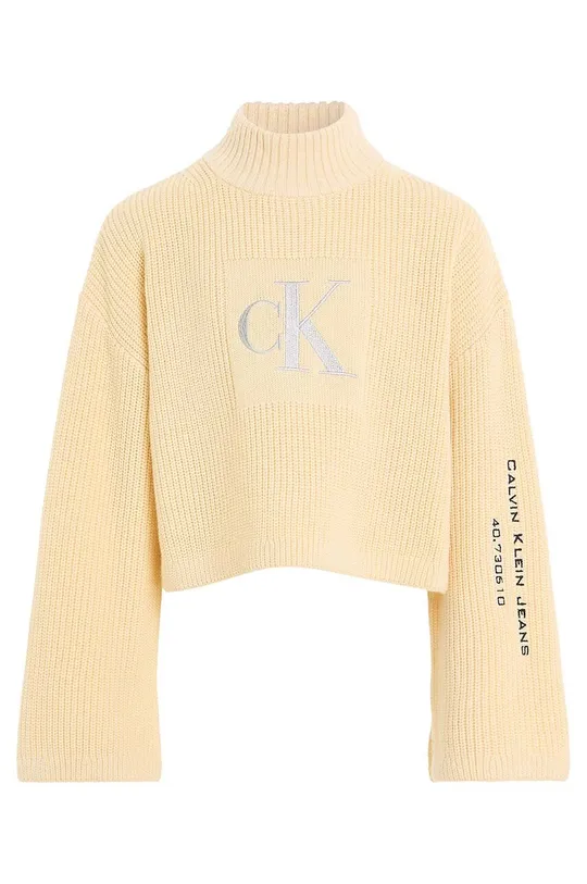 Calvin Klein Jeans gyerek pulóver bézs