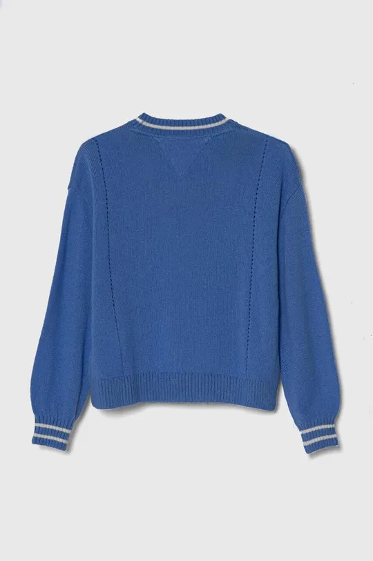 Otroški volneni pulover Tommy Hilfiger modra