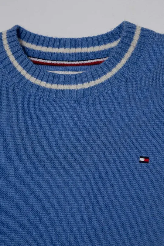 Παιδικό μάλλινο πουλόβερ Tommy Hilfiger 100% Μαλλί
