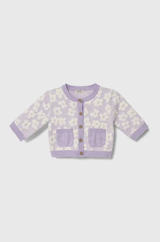 фіолетовий Кардиган для немовлят United Colors of Benetton Для дівчаток