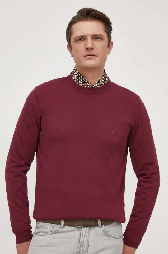 bordo Pamučni pulover BOSS