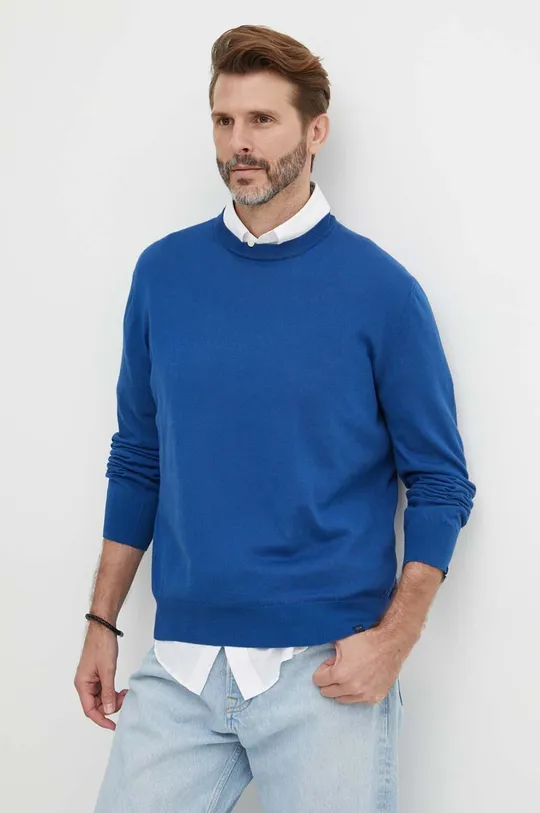 modrá Bavlnený sveter Paul&Shark Pánsky