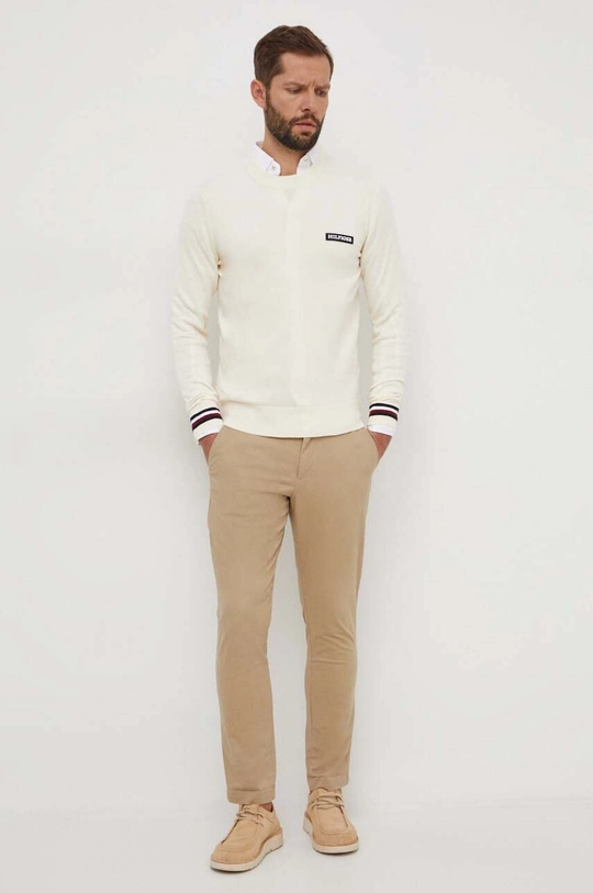 Tommy Hilfiger maglione in cotone beige