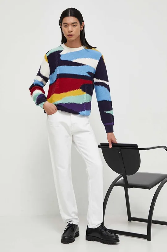 PS Paul Smith pamut pulóver többszínű