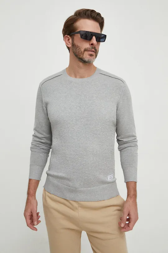 siva Bombažen pulover Pepe Jeans Moški