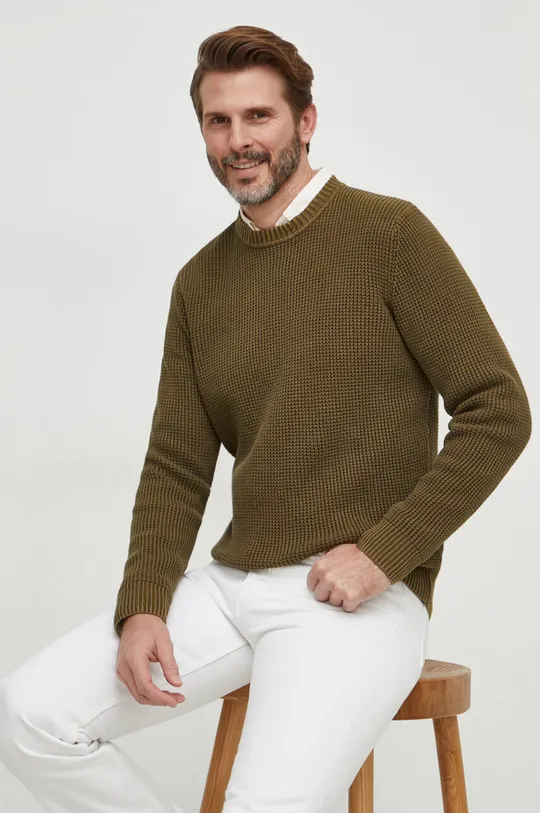 zelena Pamučni pulover Pepe Jeans Muški