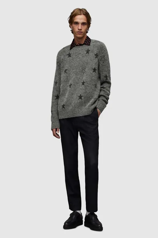 grigio AllSaints maglione in lana Odyssey