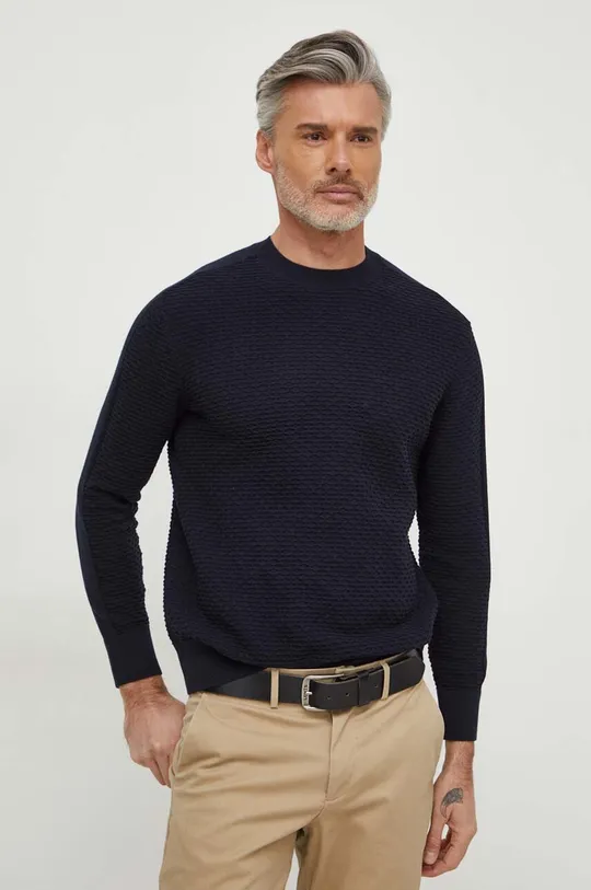 mornarsko plava Pamučni pulover Armani Exchange Muški