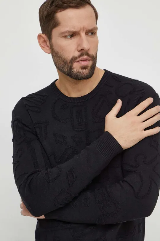 czarny Desigual sweter PUNK