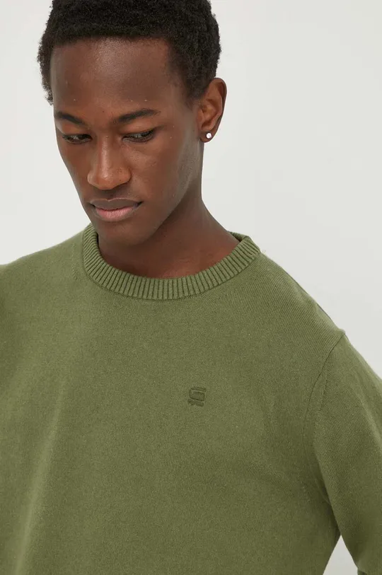 zielony G-Star Raw sweter z domieszką wełny Męski