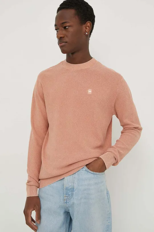 arancione G-Star Raw maglione in cotone