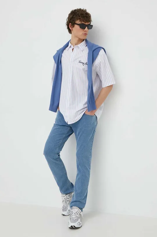 Tommy Jeans maglione in cotone blu