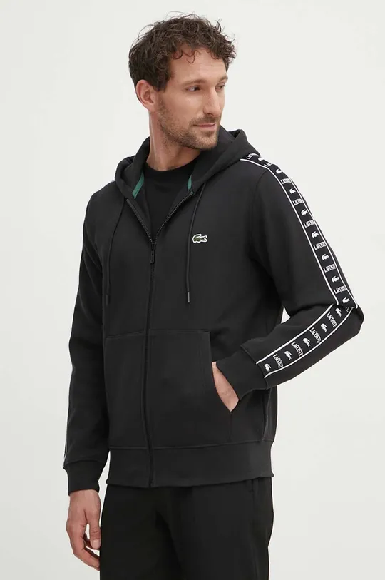 Lacoste felpa applique nero SH7457