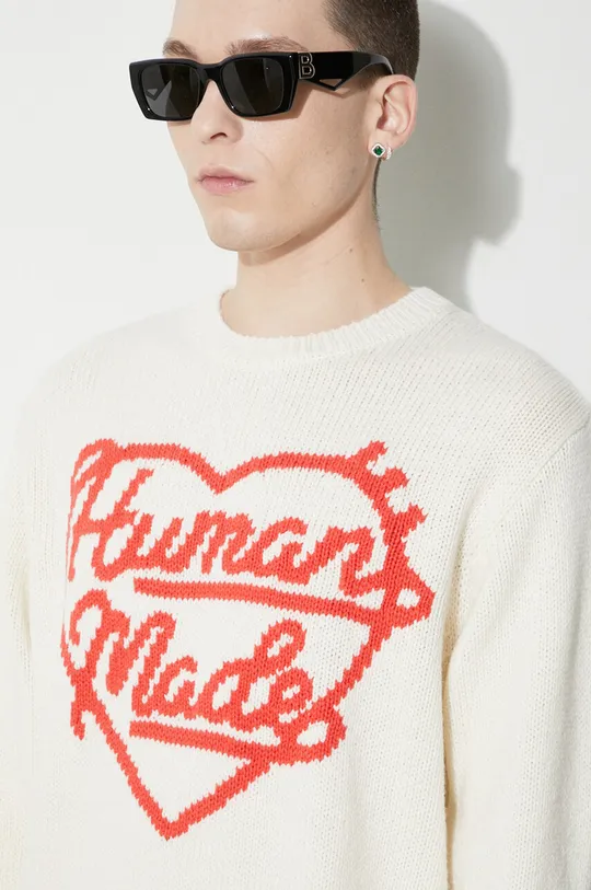 Vlnený sveter Human Made Low Gauge Knit Sweater Pánsky