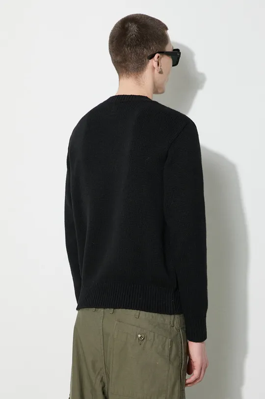 Vuneni pulover Human Made Low Gauge Knit Sweater crna
