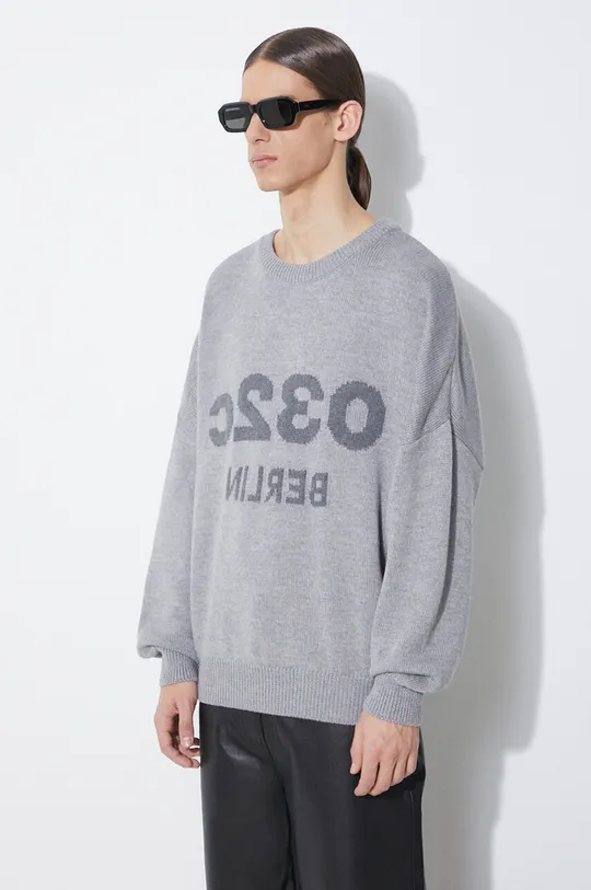 grigio 032C maglione in lana Selfie Sweater