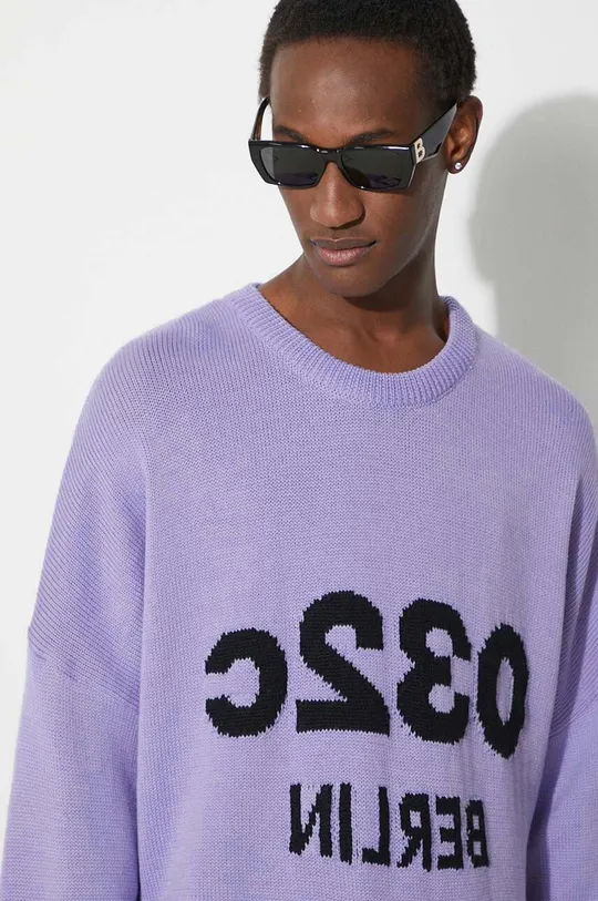 fioletowy 032C sweter wełniany Selfie Sweater