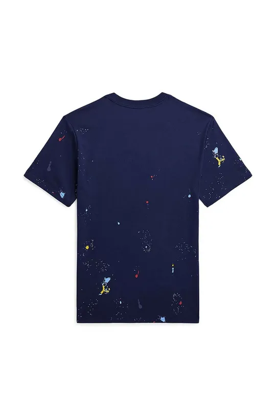 Dječja pamučna majica kratkih rukava Polo Ralph Lauren mornarsko plava