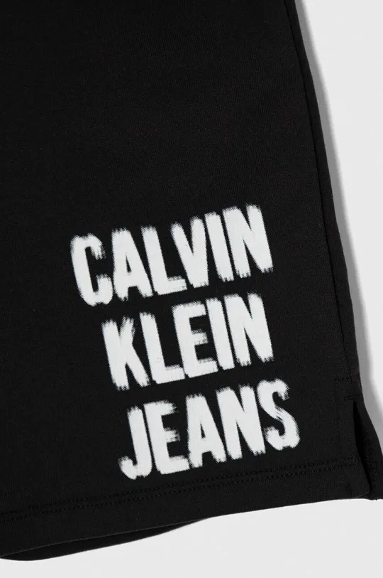 Detské krátke nohavice Calvin Klein Jeans 86 % Bavlna, 14 % Polyester