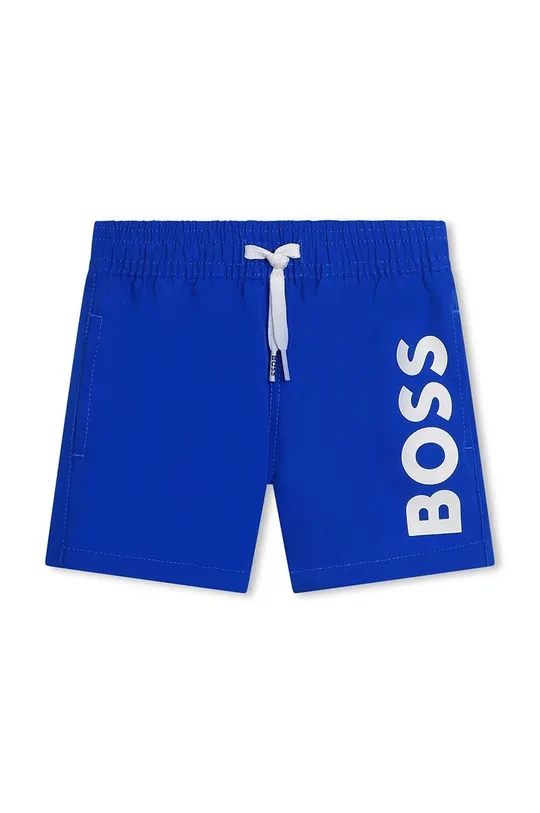 голубой Детские хлопковые шорты BOSS Для мальчиков