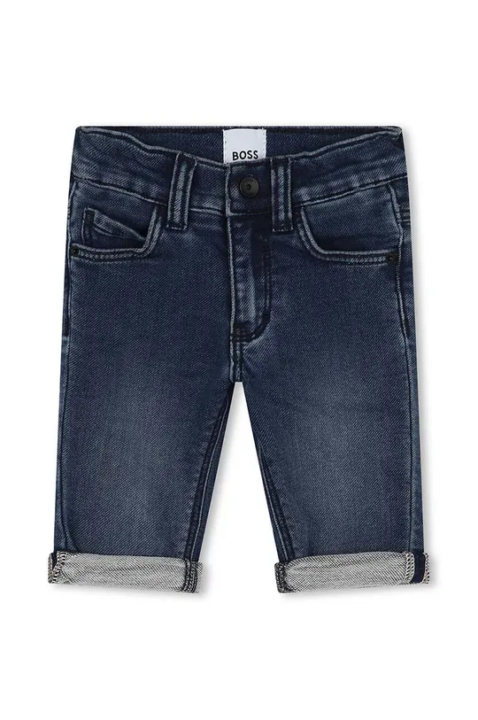 Jeans kratke hlače za dojenčke BOSS modra