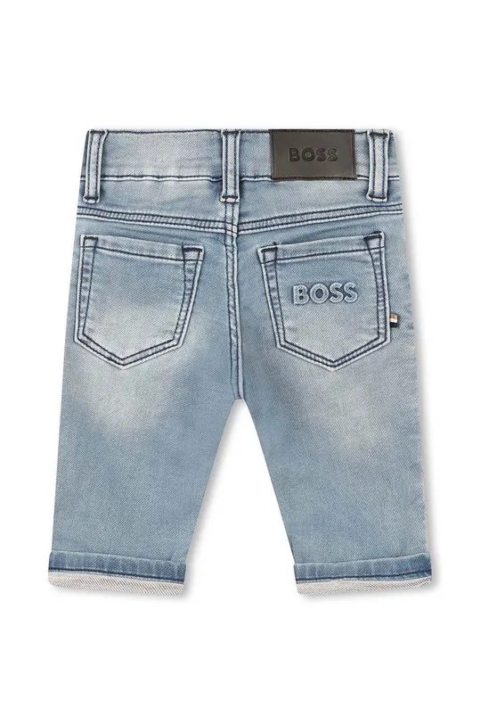 Jeans kratke hlače za dojenčke BOSS mornarsko modra