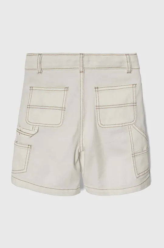 Detské rifľové krátke nohavice Sisley biela
