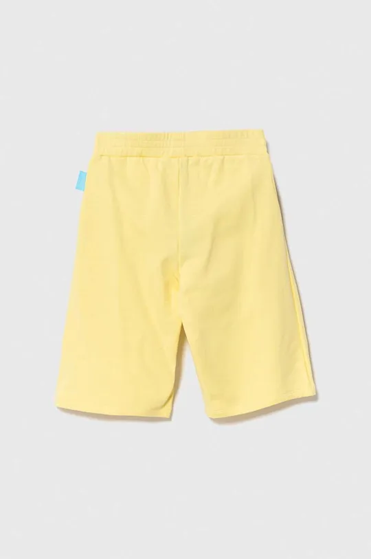 Детские хлопковые шорты Emporio Armani The Smurfs жёлтый
