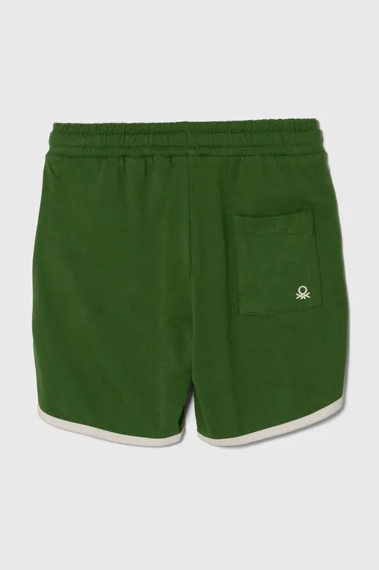 Dječje pamučne kratke hlače United Colors of Benetton zelena