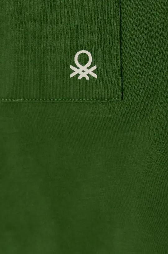 zöld United Colors of Benetton gyerek pamut rövidnadrág