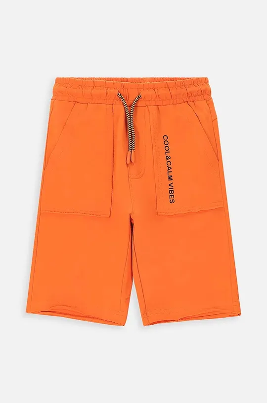 oranžna Otroške bombažne kratke hlače Coccodrillo Fantovski