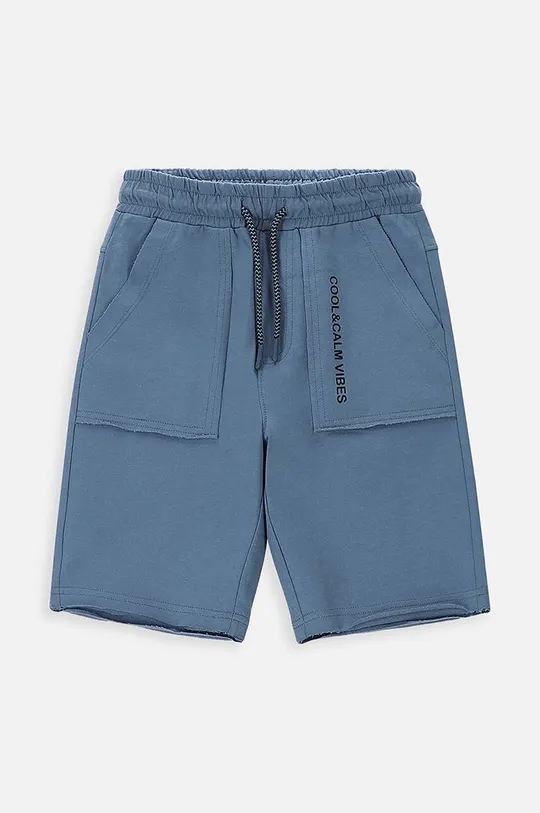 plava Dječje pamučne kratke hlače Coccodrillo Za dječake